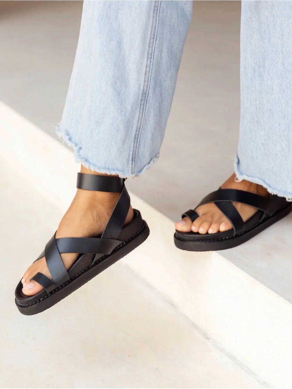 Liberte’ Leather Sandal 38